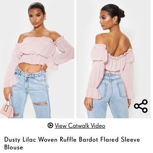 Lilac Ruffle Top